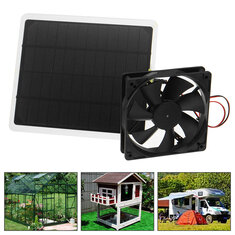 30W USB Solar Panel ventilador de refrigeración 6 pulgadas Solar ventilador de escape Mini ventilador para Perro casa de pollo invernadero RV