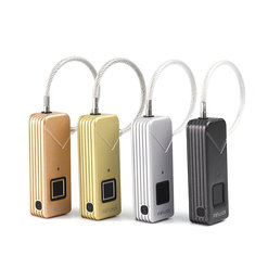 IPRee® 3.7V Интеллектуальный противоугонный USB-отпечаток Замок IP65 Водонепроницаемы Travel Чемодан Багаж Сумка Безопасность Замок безопасност