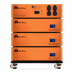 [US Direct] Cloudenergy 48V 450Ah 23.04Kwh Stackable LiFePO4 Battery with 6kw Inverter 60A MTTP 10 Year Lifetime Perfect for Monitor RV, Solar, Năng lượng Storage, Overland, Off-Grid CL48-S3