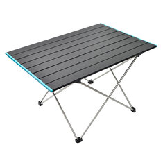 Udendørs aluminiumslegering folde bord bærbart ultralet picnic camping aluminium plade skrivebord grill selvkørende møbler