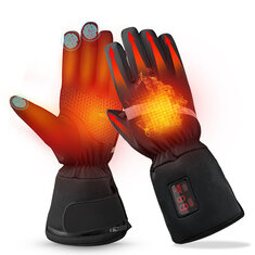 Opvarmede handsker Vandtætte touchskærm Genopladelige 2200mAh Batteri Elektriske opvarmede handskudefod Vinterhandsker Præcis temperaturkontrol til udendørs sne- og vintersport