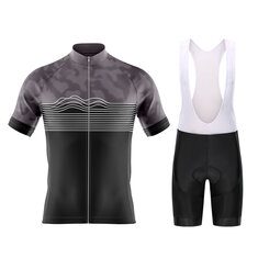 Σετ μπλούζας ποδηλασίας καλοκαιριού, κολάν ποδηλασίας, μπλούζες ποδηλασίας δρόμου MTB, διαπνέοντα ρούχα ποδηλασίας