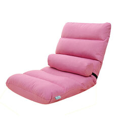 52x110CMマルチカラー折りたたみ怠惰なソファ調節可能なフロアチェアソファラウンジチェア枕付き