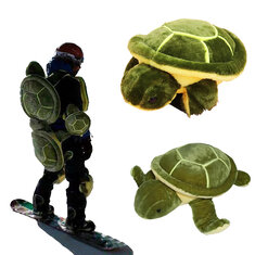 Attrezzatura protettiva multiuso per adulti per sciare, pad per ginocchia e fianchi a forma di tartaruga cartone animato e cuscini giocattolo