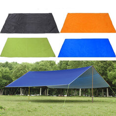 Tente de camping extérieure 210x300 cm, pare-soleil et pare-pluie, auvent pour plage, abri, tapis de pique-nique, tapis de sol