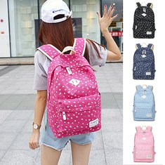 Γυναικείο καμβά Floral σακίδιο Casual τσάντα ώμου Travel Laptop σχολική τσάντα σακίδιο