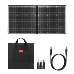 FlashFish Pannello Solare Portatile 100W 18V USB 5V Pieghevole a energia Solare Celle Solari Impermeabile Ricaricabile per Esterno Campeggio Giardino Power Station