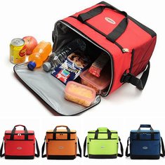 Grand sac isolé Cool Bag Outdoor Camping Picnic Lunch Shoulder Hand Bag