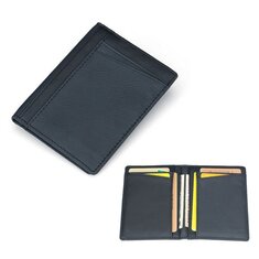 Porte-cartes de crédit mince en cuir PU Mini portefeuille d'argent pour hommes
