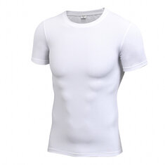 Hot Quick Dry Sport Shirt Man Running Fitness Tight Rashgard Soccer Basketball Jersey Gym Demix Sportswear Compress T-shirt