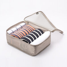 IPRee® Cestovný sklápací vrecko na oblečenie Vodotesný sieťový kozmetický a spodné prádlo organizér Zipper Bag