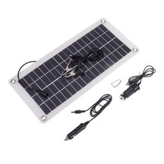 18V 5V 10W High-Efficiency Solar Panel Lightweight Portable Single-Crystal Power Panels