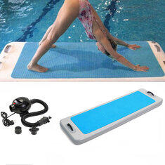 2x0.62x0.1m Airtrack schwimmende Yoga Mat Gymnastik Pad im freien Wassersport Air Track Matte Training Sport Protector