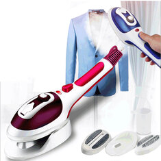 800W Mini Handheld Garment Steamer Portable Travel Steam Iron Temp 3 Levels Adjustable For Home And Business Travel