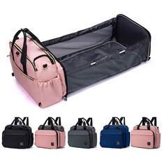 Prenosná multifunkčná batohová taška na skladovanie detskej postele s matracom na vonkajšie cestovanie
