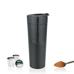 100 W 8 OZ Araba Kahve Makinesi Fincan Makinesi Kampçılık Seyahat Için Taşınabilir El Espresso Kapsül Şişesi
