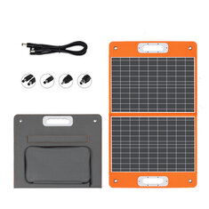 [US Direct] FlashFish 18V 60W Pannello Solare Pieghevole Caricatore Solare Portatile con Uscita DC USB-C QC3.0 per Telefoni Tablet Campeggio Van RV Viaggio