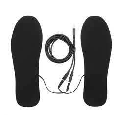 Plantillas térmicas eléctricas para zapatos con conexión USB, calentador de pies con película eléctrica, calcetines cálidos para deportes de invierno, accesorios para actividades al aire libre.