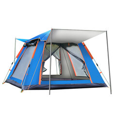 4-5 ember teljesen automatikus felállítási sátor UV-védett családi piknik utazó napozóhelyek Kültéri eső szélálló kemping sátrak