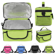 28x17x18 cm-es oxfordi ebédszalag-hűtő hátizsák szigetelt piknik táska kempingezéshez