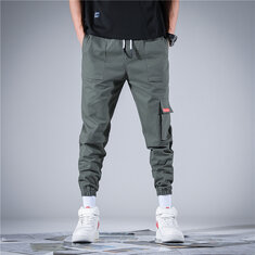 Men's Pants Spring Summer Hip Hop Slack Bottom Joggers Street-wear Drawstring Adjustable Hiking Sport Cycling Trousers
