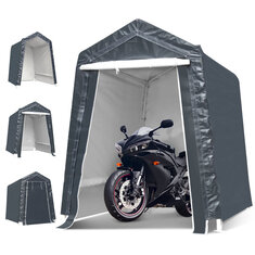6x8x7 Ft Motorrad Carport Portable UV Wasserdichte Abdeckung Lagerschuppen Campingzelt Überdachung Shelter Gartenterrasse P