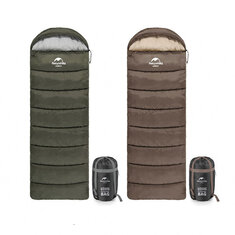 Naturehike U350S -17℃ Cпальный мешок из хлопка на опушке ультралегкий зимний спальный мешок для взрослых, на открытом воздухе, кемпинг, туризм, водонепроницаемый