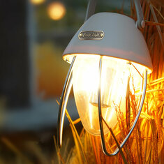 LED campinglys 380LM bærbart telt Lanternelampe Type-C Genopladelig udendørs nødlampe udendørs belysning