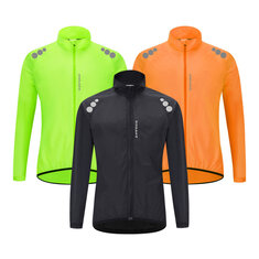 WOSAWE Cycling Clothes Reflective Windproof Breathable Jacket MTB Bike Bicycle Quick Dry Windbreaker Coat