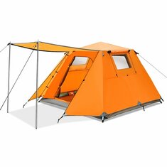 Tooca 4-Persons campeggio Tenda 3 colori Doppio set istantaneo Impermeabile per esterni Tenda da sole Rifugi Beach Backpacking Escursionismo