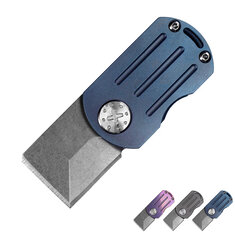 SEEKNITE 73mm D2 Blade Mini Zakmes Titanium Handvat EDC Zakmes Sleutelhanger Gereedschap