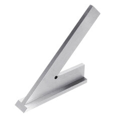 Règle d'angle de coupe de 45 degrés en acier inoxydable avec une base large pour mesurer les angles de coupe en menuiserie