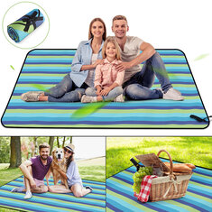 Manta de picnic plegable impermeable de 150x200cm para playa, camping y viajes al aire libre.