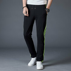 Mens Sweatpants Cotton Wide Leg Casual Pants Drawstring Trousers Outdoor Cycling Jogging