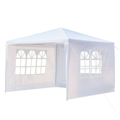 Крышка палатки беседки с боковыми стенками 3x4 м 3 Водонепроницаемы Marquee Party Свадебное Навес от солнца Кемпинг Палатка с окном