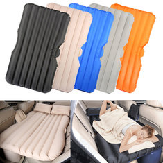 IPRee® SUV colchões de ar infláveis ​​Car Back Seat Sleep Bed Camping Travel Flocado almofada almofada  