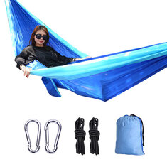 IPRee® Amache da campeggio in tessuto paracadute per 2 persone, mobili da esterno leggeri, sedia a dondolo a letto a sospensione di 270*140 CM.