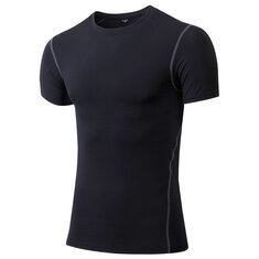 YUERLIAN Fitness Tight Tennis Soccer Jersey Gym Demix Sportswear Quick Dry Compression Pánská trička s krátkým rukávem Běžecká košile