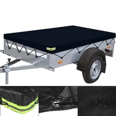210-260cm 600D PVC couverture de remorque étanche tente de toit automatique couverture de protection anti-poussière robuste voyage Camping auvent