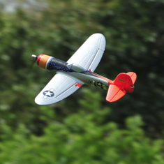 TOP RC HOBBY 402mm Mini P47 2.4G 4CH 6-Axis Gyro One Key Aerobatics U-Turn EPP Scaled Warbird RC Airplane RTF for Beginners Compatible OpenTX Transmitter