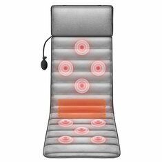 9 vitesli ayarlamak elektrikli vibratör ısıtma geri Boyun masaj yatağı bacak bel yastığı mat ev ofis ağrı kesici Relax masaj pedi