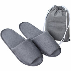 IPRee® Folding Tøfler Mænd Kvinder One Størrelse Rejse Portable Sko Skridsikker Tøfler Med Opbevaringspose