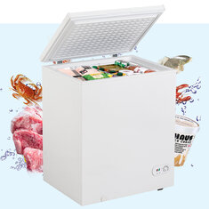 [US Direct] 5 cu.ft Mini Freezer Removable Storage Basket 7 Temperature Settings Freezing Machine for RV Travel Kitchen Bar