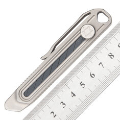 XANES® 152mm alliage de titane Burin télescopique EDC couteau utilitaire lames en acier au carbone couteau à outil portable tranchant couteau de poche de camping