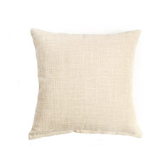 Funda de almohada de lino de algodón de 45x45 cm para almohada de camping, protector de cojín para la cintura