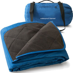 Manta térmica de camping 200*140cm hecha de polar, resistente al agua y a prueba de humedad, colchoneta gruesa y portátil para dormir, alfombra de picnic