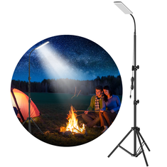 LEORY 84*LED 1000LM Upgraded Head 1.8m Adjustable Tripod Stand Light Portable Outdoor LED Work Lamp Photography Emergency Camping Lantern Powered by USB Port Power Bank