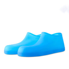 Silikonregnbestandige skoovertrekken waterdichte herbruikbare laarsbeschermers voor buitenreizen.