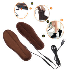 Unisexe USB de charge Semelles chauffantes électriques pour chaussures Hiver Warmer Pied Chauffage Semelle intérieure Bottes Rechargeable Heater Pads 