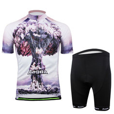 Traje de ciclismo Ropa de bicicleta Hombres Camisa y pantalones cortos Atomic